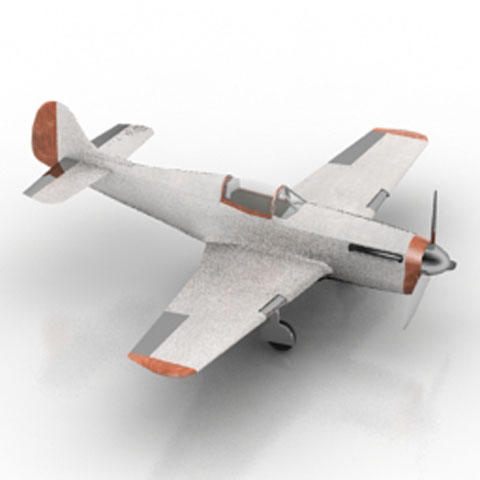 Free Airplane N715 3D model for 3ds Max Library Download